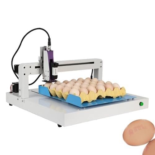 Image of LDMLAX Egg Inkjet Continuous Coding Machine, Automatic Coder with Original Ink Cartridge, Date Number Printer with Counting Function, for Printing Logos/Text/Dates/QR Codes On Eggs