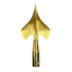 Gold Brass Army Spear for Indoor Flag Pole