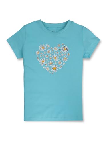 Image of Gini & Jony Girls Printed Cotton Round Neck Half Sleeve Knits Top