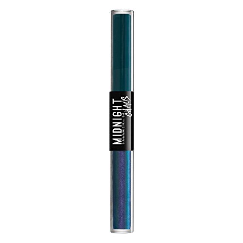 NYX PROFESSIONAL MAKEUP Midnight Chaos Dual-Ended Eyeliner, Liquid Eyeliner, Teal/Metaphysical