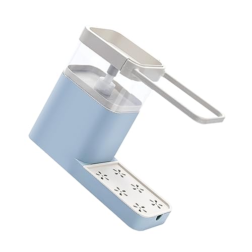 CAXUSD Distributeur De À Vaisselle Automatique Pompe À pour Cuisine Porte- À Vaisselle Bouton Poussoir Matériau PP Incassable Lavable Au Lave-Vaisselle