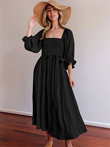 Robe de plage anti-chaleur col en V - Coupe ample et fluide taille M - 7