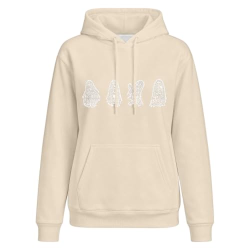 Houjibfa Womens Halloween Sweatshirt Oversized Funny Graphic Pullover Tops - image 3