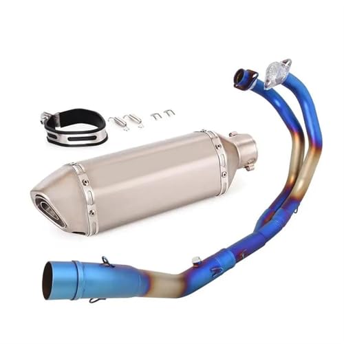 Sistema de escape completo Yamaha R3 con silenciador de acero inoxidable y DB Killer ajustable 2