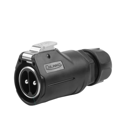 Conector industrial LP28 impermeable de 3 pines para cableado exterior de alta corriente 50A 3