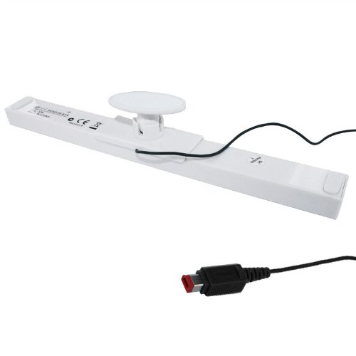 eForBuddy Wired Infrared Sensor Bar for Nintendo Wii, White
