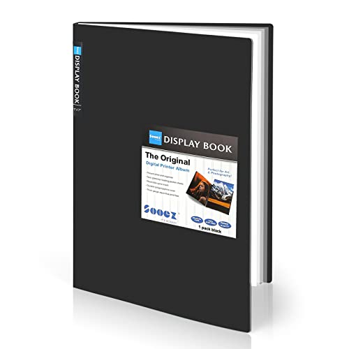Sooez Art Portfolios 11"x17", Large Portfolio Folder with 30 Pockets & Black Inner Sheets, Display 60 Pages, 11 x 17 Presentation Book by Sooez - Used condition - US$15.08