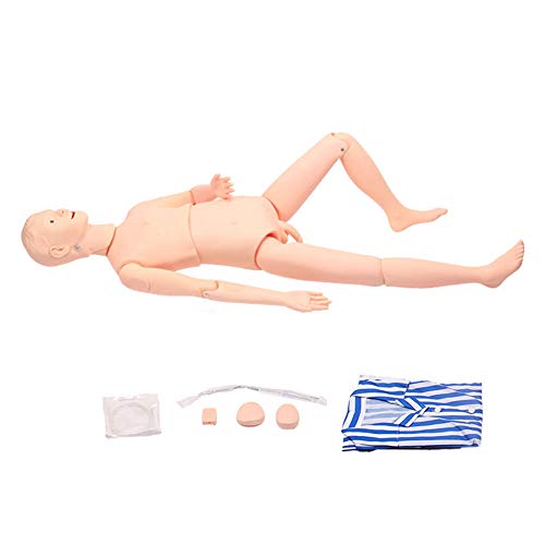 Teaching Model,Nursing Skills Training Manikin Training Patient Care Life Size Full Body Mannequin Male Female for Nursing Medical Training Teaching Education Medical Supplies,Male