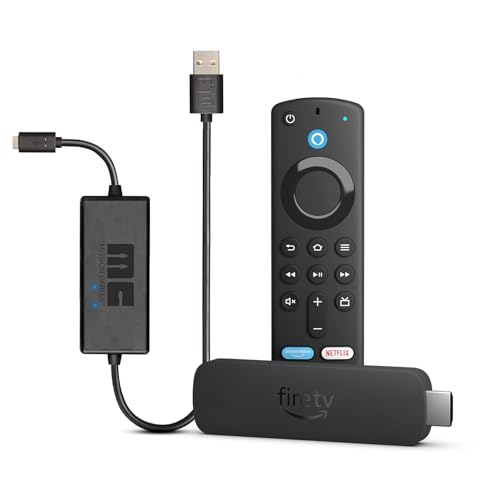 Amazon Fire TV Stick 4K | Dispositivo de streaming compatible con Wi-Fi 6, Dolby Vision, Dolby Atmos y HDR10+ + Mission Cables - Cable USB