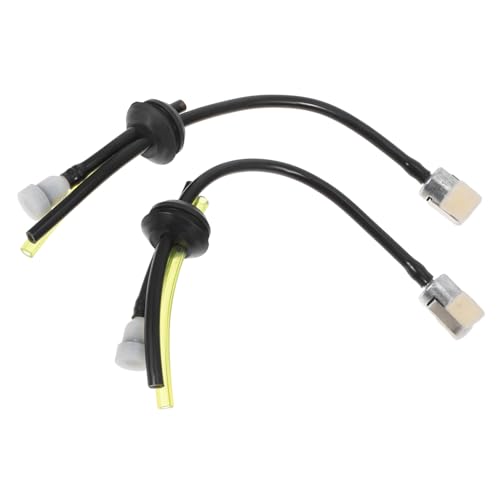 YARDWE 2個 三孔油管総成 草刈機燃料ホース交換用 耐久性素材製 フィルター付き 多機種対応 刈払機 芝刈り機用エンジンラインキット