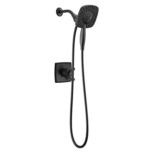 Delta Faucet Ashlyn 17 Series Dual-Handle Delta Shower Trim Kit with In2ition 2-in-1 Shower Head with Handheld Spray, Matte Black Shower Fixture, Matte Black T17264-BL-I (Valve Not Included)