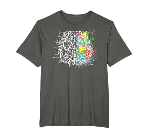 Creativo Cerebro Arte Ciencia Matemáticas Camiseta