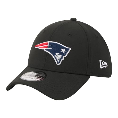 New Era Men's Black New England Patriots Core Team 39THIRTY Flex Hat