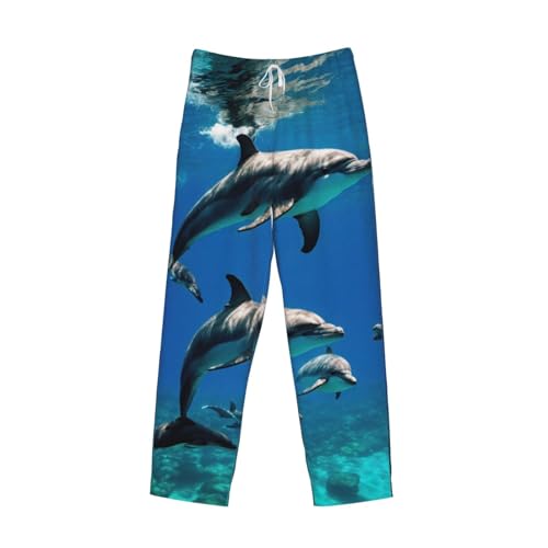 Pantalon de pyjama dauphin pour homme en tissu doux