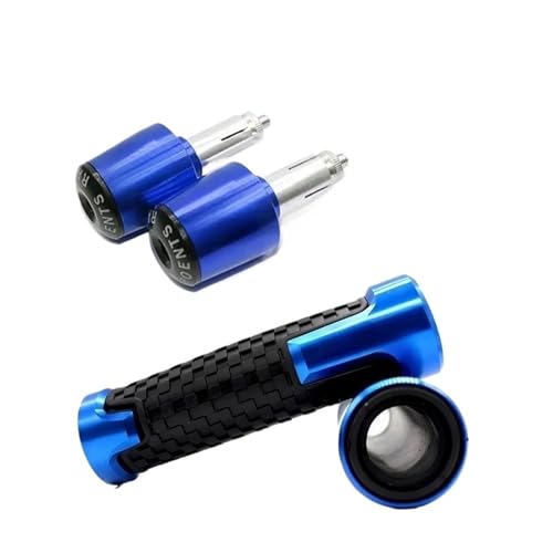 Puños para Manillar de Motocicleta con Tapas de Extremo Mecanizadas para Interceptor 650