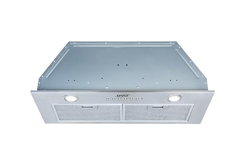 OVO 28 inch Built-In Range Hood Vent with 5-Speed Exhaust Fan, 900 CFM, Auto Shut-Off, Night-Light, 5 Color Temperature(5CCT) Selectable Lights, Stainless Steel Kichen Hood