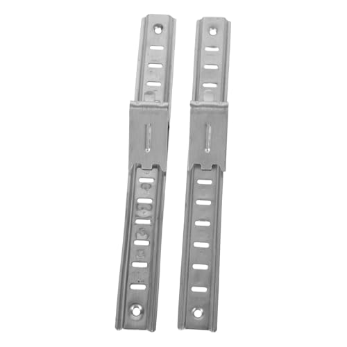 VILLCASE 2piezas Soportes Para Estantes De Refrigerador De Acero Inoxidable Clips y Tornillos Barras Resistentes Para Estantes De Frío y Congelador Instalación Rápida y Ajustable Compatible