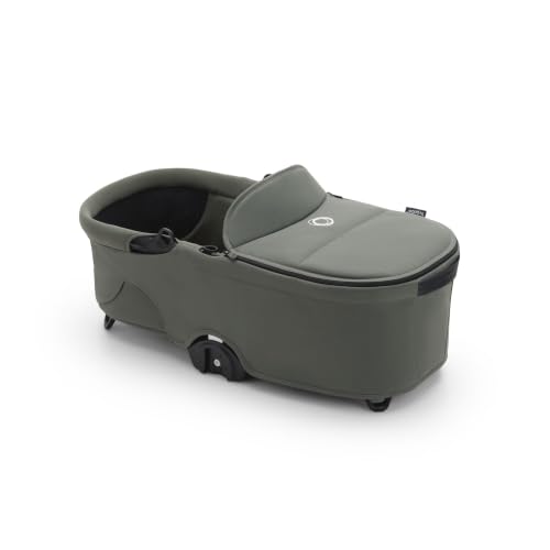 Bugaboo Capazo Dragonfly, Capazo con Colchón Ventilado y Protector, Plegado fácil con una Mano con capazo o Silla, Compatible con el Carrito Urbano Dragonfly, Forest Green