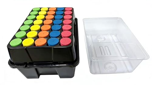 Image of Aeroponic Cloner Machine, Cloning Machine 35 Site for Cutting Rooting Germination Kit Using 1.625 inch Neoprene Clone Inserts