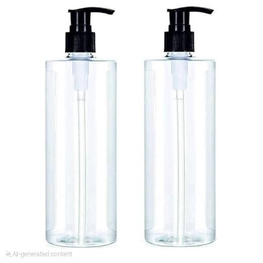 (Pack of 2) 500 ML Dispenser BOTTAL,Transparent Clear Empty Dispenser Bottles, Liquid Dispenser Set for Face, Hair, Garden, Sanitizer,and More(Pack of 2)