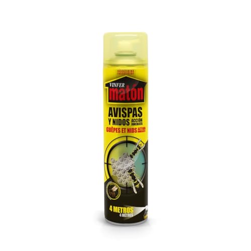 VINFERMATON – Insecticida Avispas y Avisperos Exterior Pack 400 ml | Spray Largo Alcance hasta 4 m | Acción Inmediata Profesional | 100 % MADE IN SPAIN