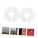 WOONEKY Decorative Caps 6pcs Plastic Cover Plates No Tool Installation for Wall Holes