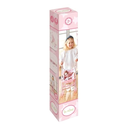 Diset La Nina- Silla Pequeña Carlota (27X53X41 cm), Más de 3 años, Muñecas, Color Rosa, 41 X 27 X 55 cm (60404)