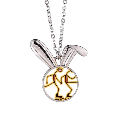 Collier lapin égyptien pendentif patin à roulettes pour femme et ado