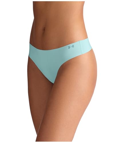 Image of Under Armour Women's 3-pack Pure Stretch No Show Thong Underwear, All-day Comfort & Ultra-soft Fit