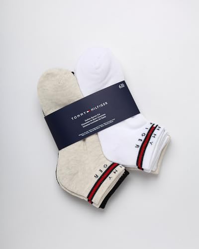Image of Tommy Hilfiger Womens Quarter Socks - 6 Pack Soft Cushioned Athletic Performance Ankle Socks for Women for Sports and Running