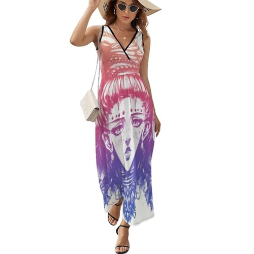 Robe longue d'été papillon fluide pour vos journées à la plage