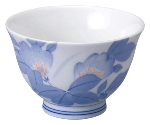 エールネット(Ale-net) 湯呑 煎茶碗 千茶碗 8.8×5.8cm はなぶさ(強化磁器) 反千茶 食洗機対応 電子レンジ対応 美濃焼 日本製