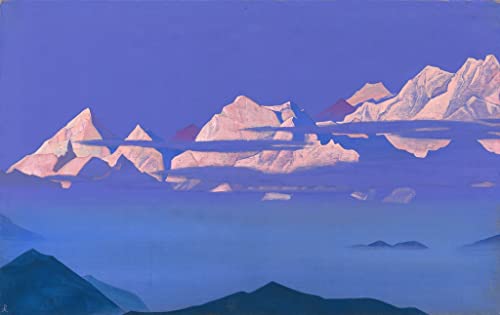 Himalaya Nicholas Roerich affiche decoration murale salon peinture toile 60x90