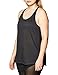adidas Damen Damen Tanktop Tunic Tanktop, Black/White, L, FT3090