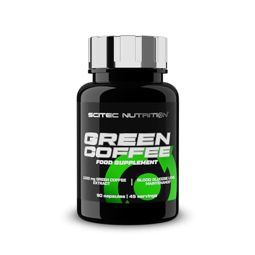 Scitec Nutrition Green Coffee - Apoyo Metabólico con Ácido Clorogénico, Té Verde, Cafeína, Cromo, Colina y Yodo - Control de Tiroides y Lípidos - 90 Cápsulas