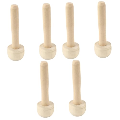 HOODANCOS Mushroom Roller Smooth Head Printmaking Paper Printing Ink Rubbing Tool for DIY Craft