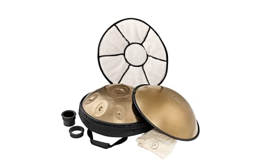 Sensory Handpan Drum With Protection Cover Plus Bag For Meditation, Sound Therapy, Asmr Or Yoga — Stainless Steel For A Pure Tone, 2-Year Warranty #TOP2
