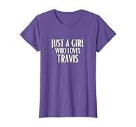 This just a girl who loves Travis design makes a funny relationship gift for women and girl who have a boyfriend names Travis! If you are a girl who loves Travis then this design is for you! Show people you are just a girl who loves Travis with this ...