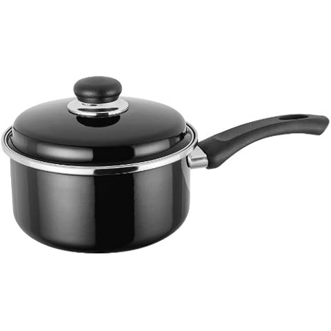 Judge Essentials Non-Stick Enamel Saucepan, 18cm Cover