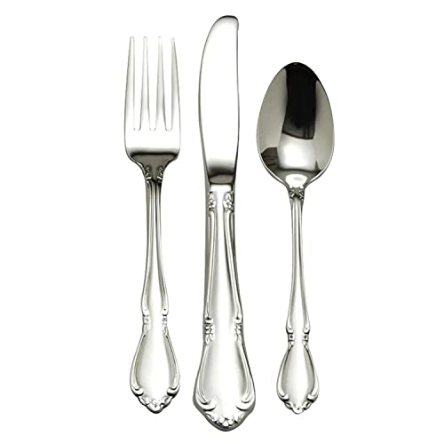 Oneida Chateau 3 Piece Child Flatware Set 18/8 Stainless Steel, Silver #TOP23