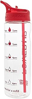 Polar Gear Water Tracker Bottle  Measure Hydration & Set Drinking Goals At Home Or On The Go  Leakproof, BPA Free & Dishwasher Safe  With Straw  For the Gym/Car & Outdoors  Navy Blue, 750ml