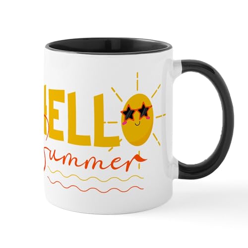 Taza de cerámica 11 oz CafePress Hello Summer miniatura 1