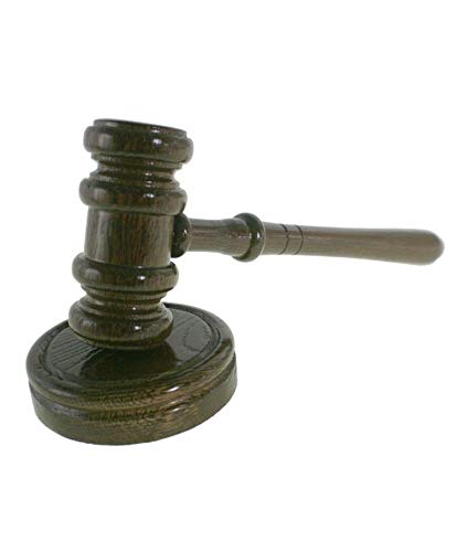 CAL FUSTER - Martillo de Juez con Base de Madera Hecho a...