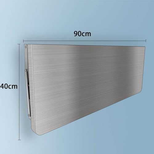 Table pliante murale en acier inoxydable avec support épais
