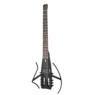 【Designed for Travel】This ultralight portable guitar is the travel version guitar. Measuring about 36 inches and weigh only 3.8 pounds, its headless body easily for tight travel situations like backstage warmups, and practice on the move. 【Practice A...