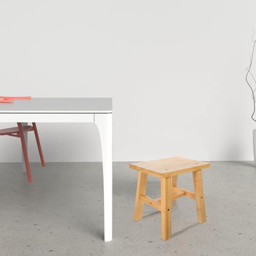 HOLIDYOYO Bamboo Step Stool, Wood Stool Mini Plant Stool Wooden Round Short Step Stool Toilet Stool One Step Stool for Kids Adults