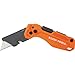 Klein Tools 44304 Folding FLICKBLADE Utility Knife, Compact, Removable Impact Driver, 1/4-Inch Nut Driver and #2 Phillips Bit