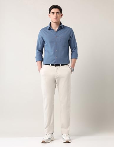 Image of AD by Arvind Modern Slim Fit Solid Shirt