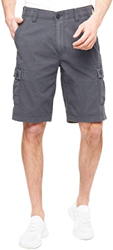 Wearfirst Men's Stretch Caution Ripstop Free-Band Day Hiker Cargo Shorts (India Ink, 34) #TOP12