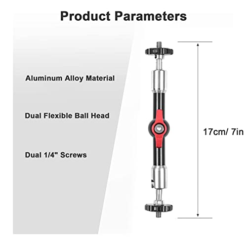 Bozony 7 Polegada Articulação Ajustável Braço Mágico de Extensão Flexível Suporte de Liga de Alumíni